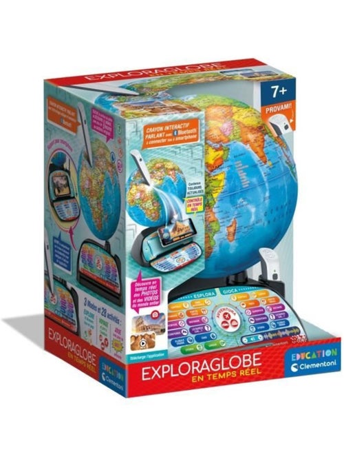Globe interactif avec stylo bluetooth, 28 activités - exploraglobe - clementoni - Kiabi Globe interactif avec stylo bluetooth, 28 activités - exploraglobe - clementoni - Kiabi