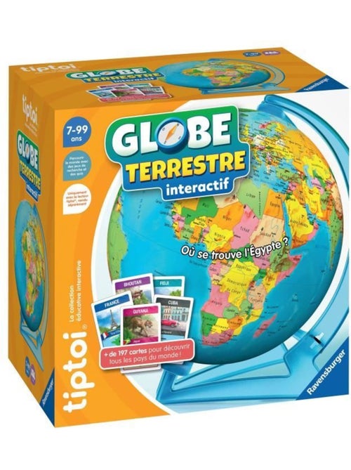Globe interactif avec support tournant et 200 cartes - tiptoi - ravensburger - Kiabi