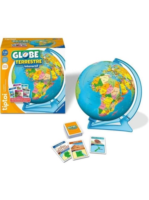 Globe interactif avec support tournant et 200 cartes - tiptoi - ravensburger - Kiabi