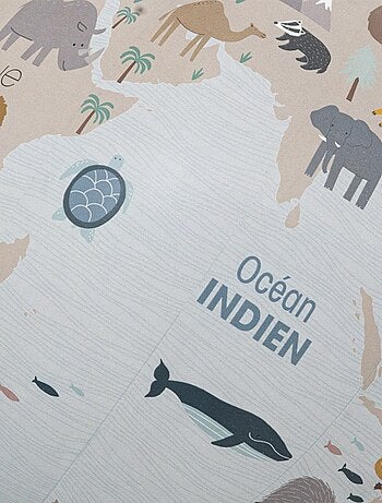 Globe terrestre base métal pour enfant rose D20