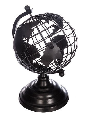 Globe terrestre en métal H28 - Kiabi