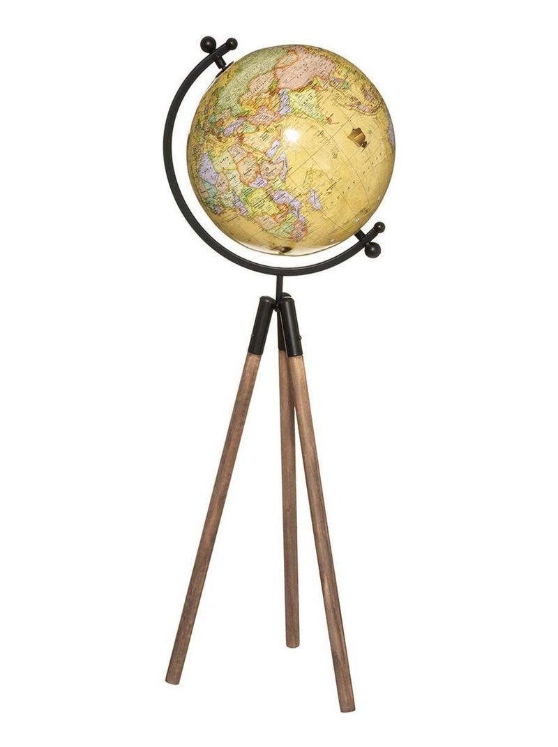 Globe terrestre géant sur trépied Wild H75 cm Beige - Kiabi