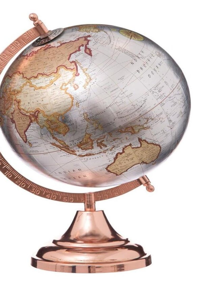 Globe terrestre rose or H33 cm Rose - Kiabi