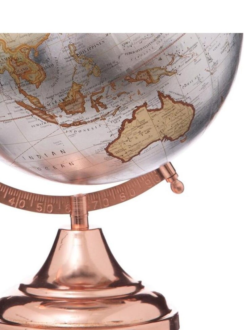 Globe terrestre rose or H33 cm Rose - Kiabi