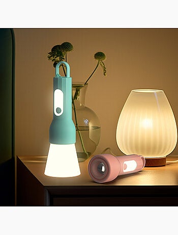GLOWY – Bleu | Lampe-torche et veilleuse enfant