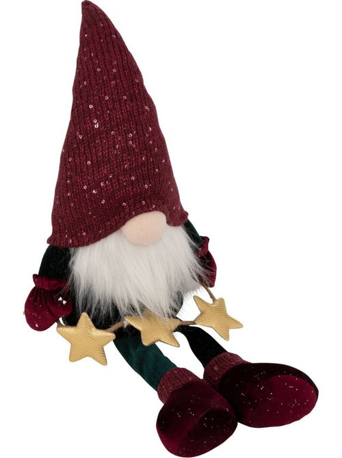 Gnome mysterious assis 50cm - Kiabi
