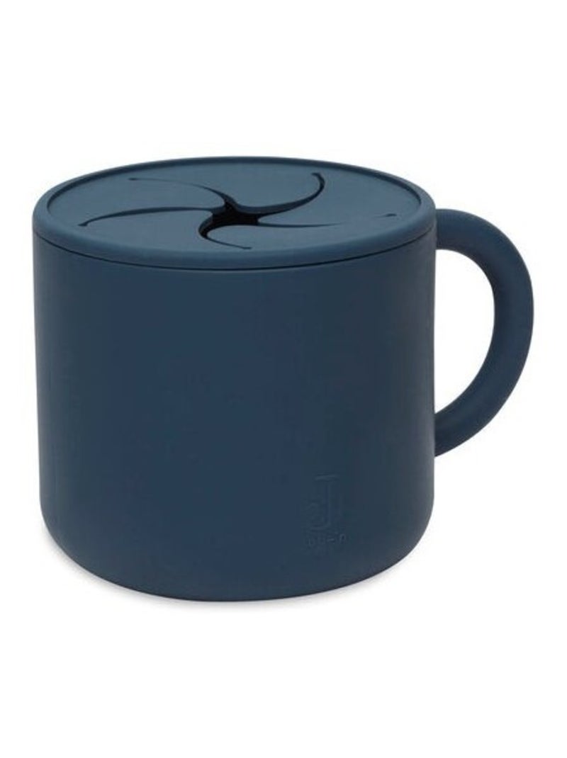 Gobelet à goûter avec couvercle en silicone Bleu - Kiabi