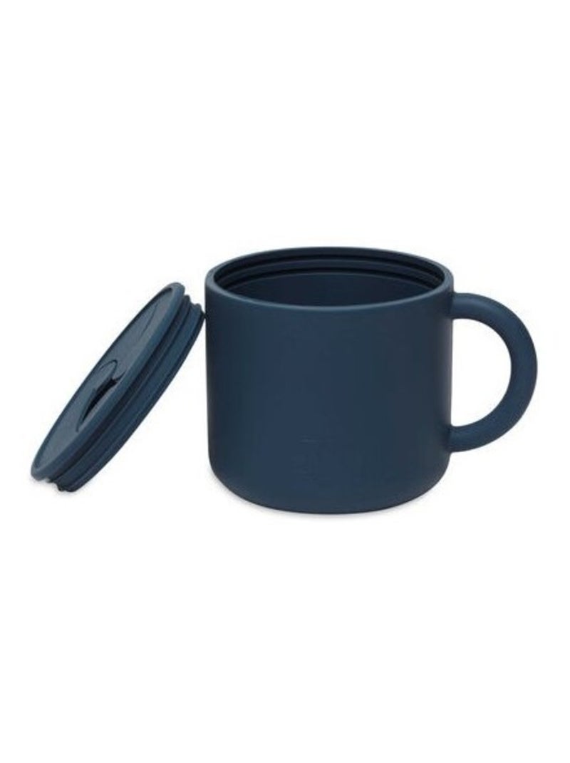 Gobelet à goûter avec couvercle en silicone Bleu - Kiabi