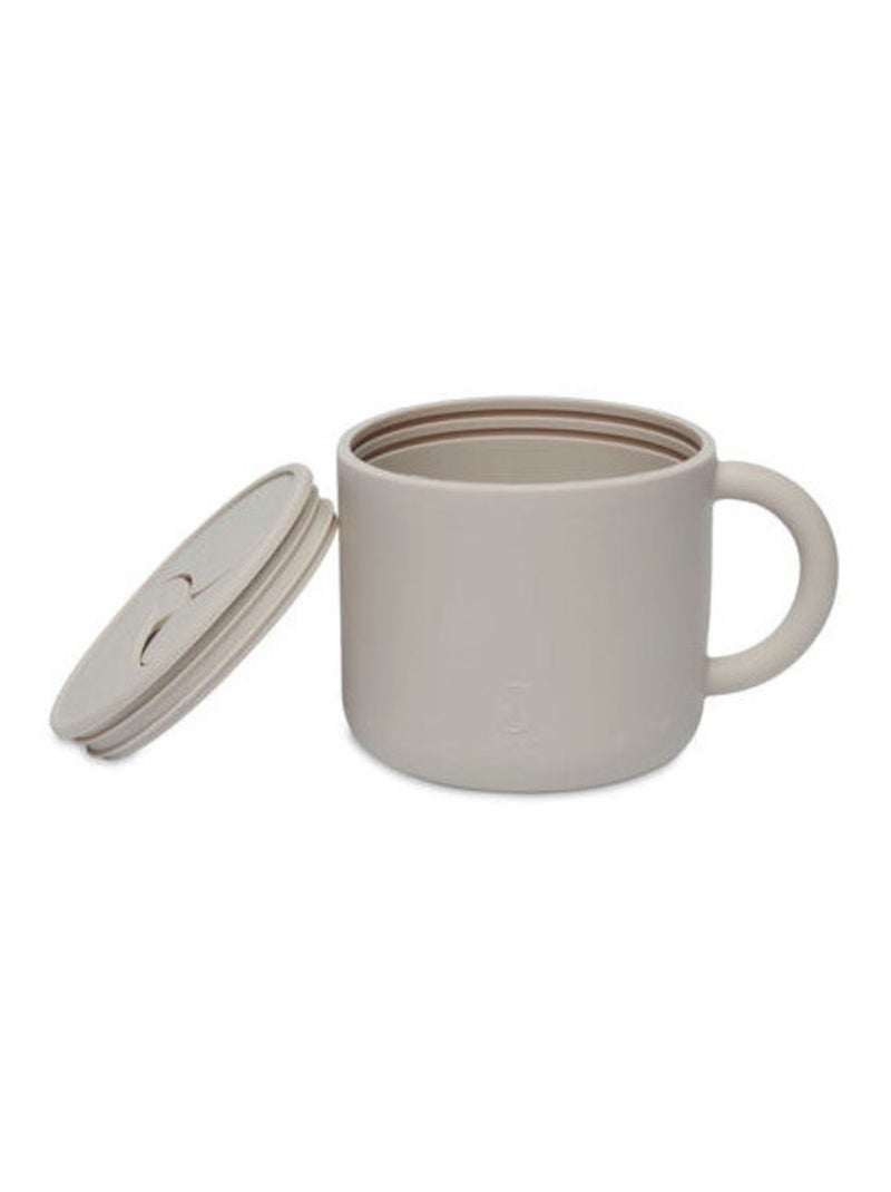 Gobelet à goûter avec couvercle en silicone Jollein Beige - Kiabi