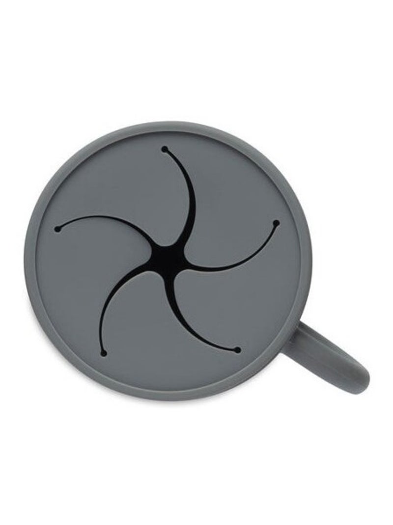 Gobelet à goûter avec couvercle en silicone Jollein Gris - Kiabi