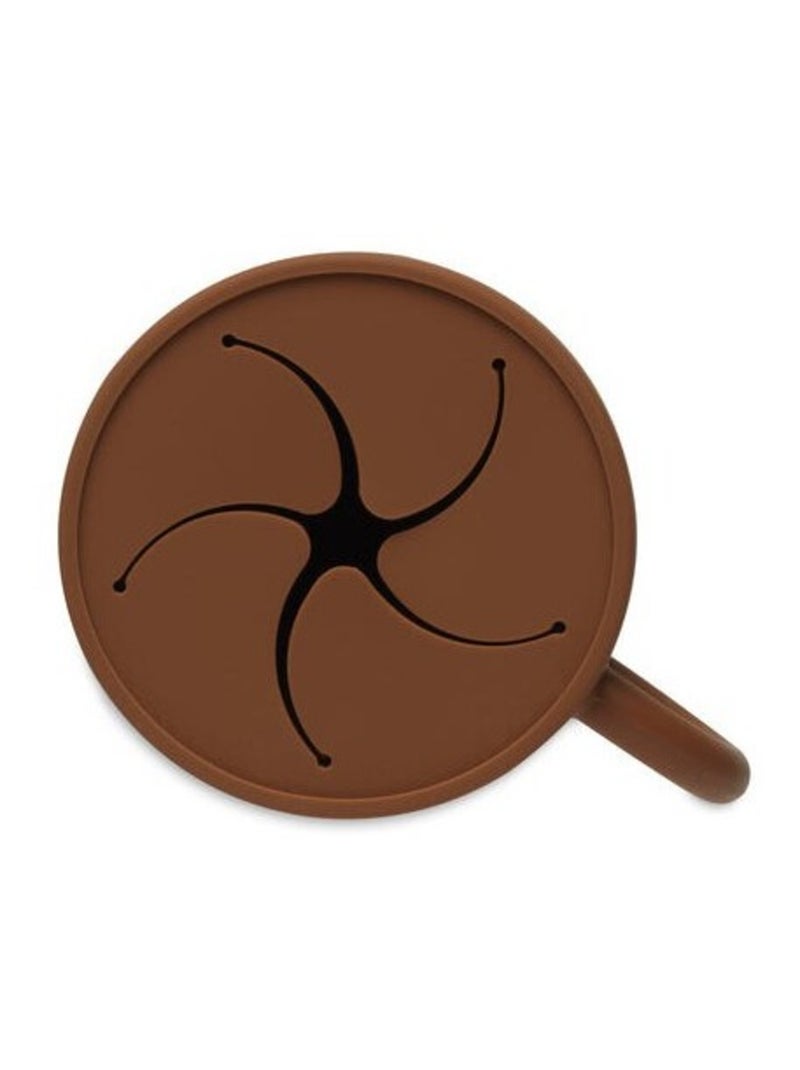 Gobelet à goûter avec couvercle en silicone Jollein Marron - Kiabi