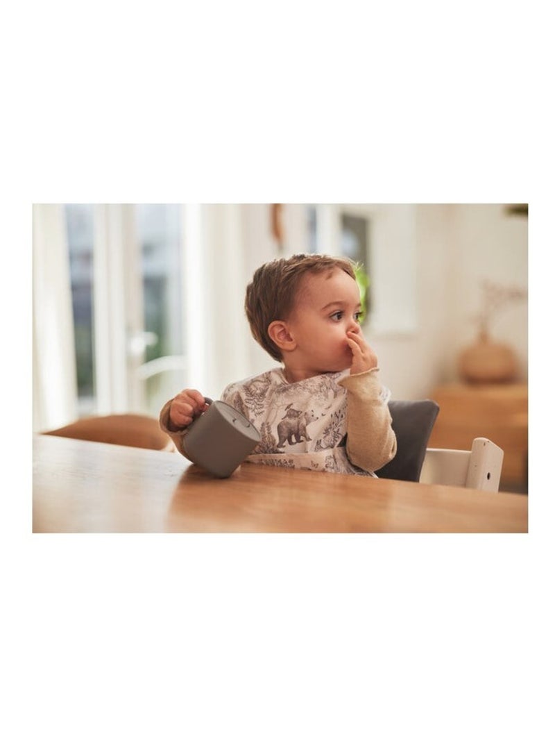 Gobelet à goûter avec couvercle en silicone Jollein Marron - Kiabi
