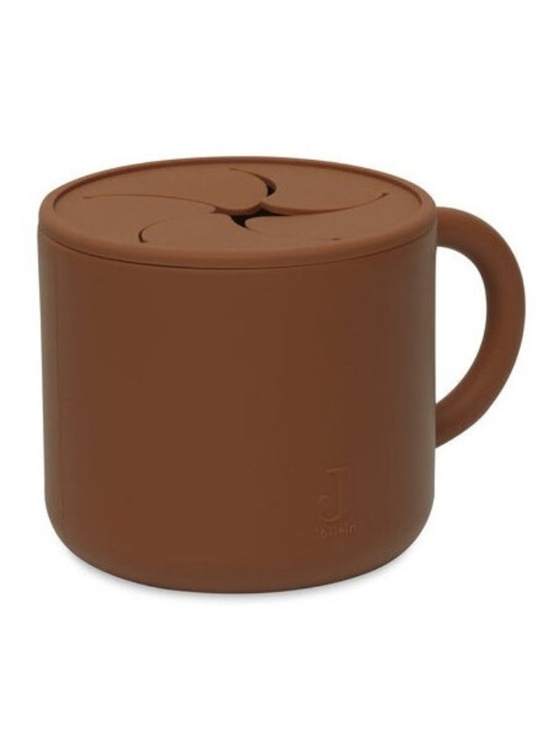 Gobelet à goûter avec couvercle en silicone Marron - Kiabi