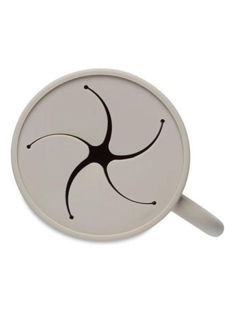 GADITIEK Accessoires Stanley Cup 6 Pièces - Plateau Snack Silicone Avec Couvercle + Bouchons Anti-Fuite (Beige)