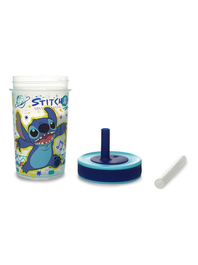 GOBELET A PAILLE ANTI-FUITE 420 ML LILO et STITCH Bleu - Kiabi