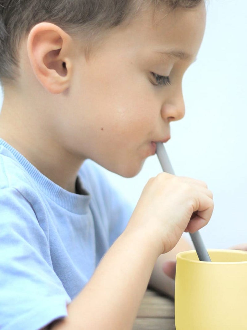 Gobelet bébé - verre en silicone Minikoioi Beige clair - Kiabi