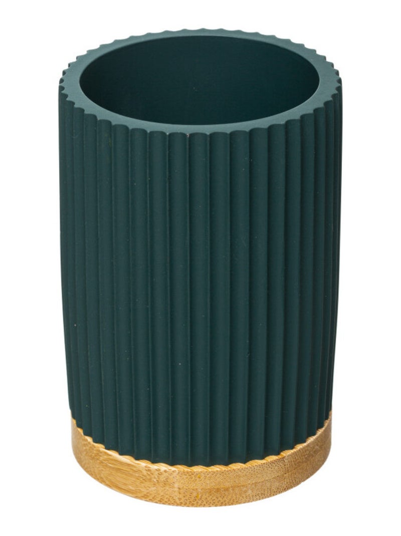 Gobelet brosse à dents - Atmosphera Bleu pétrole - Kiabi