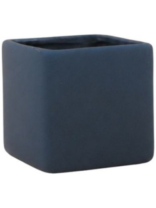 Gobelet carré en céramique bleue - Kiabi