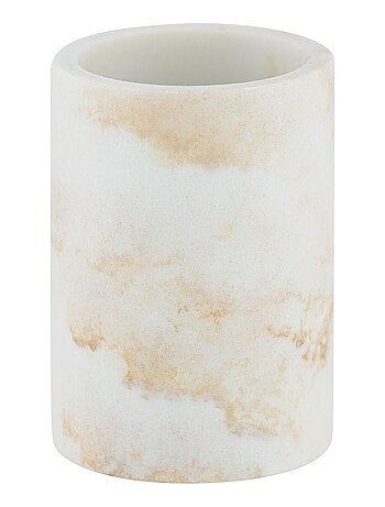 Gobelet de salle de bain design marbre Odos