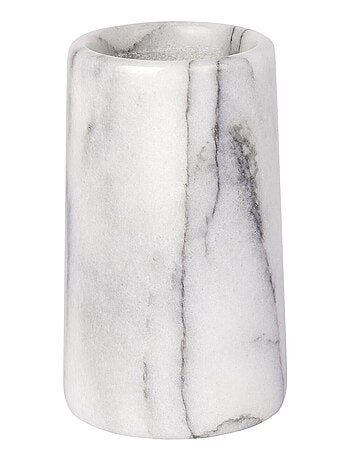 Gobelet de salle de bain design marbre Onyx