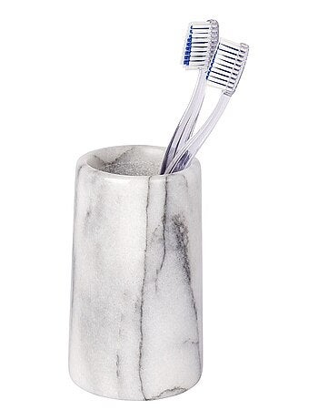 Gobelet de salle de bain design marbre Onyx