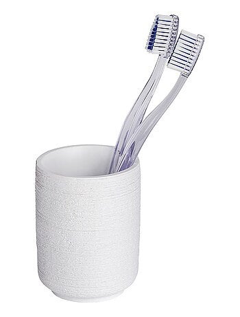 Gobelet de salle de bain design naturel en relief Goa