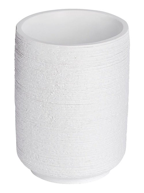 Gobelet de salle de bain design naturel en relief Goa - Kiabi