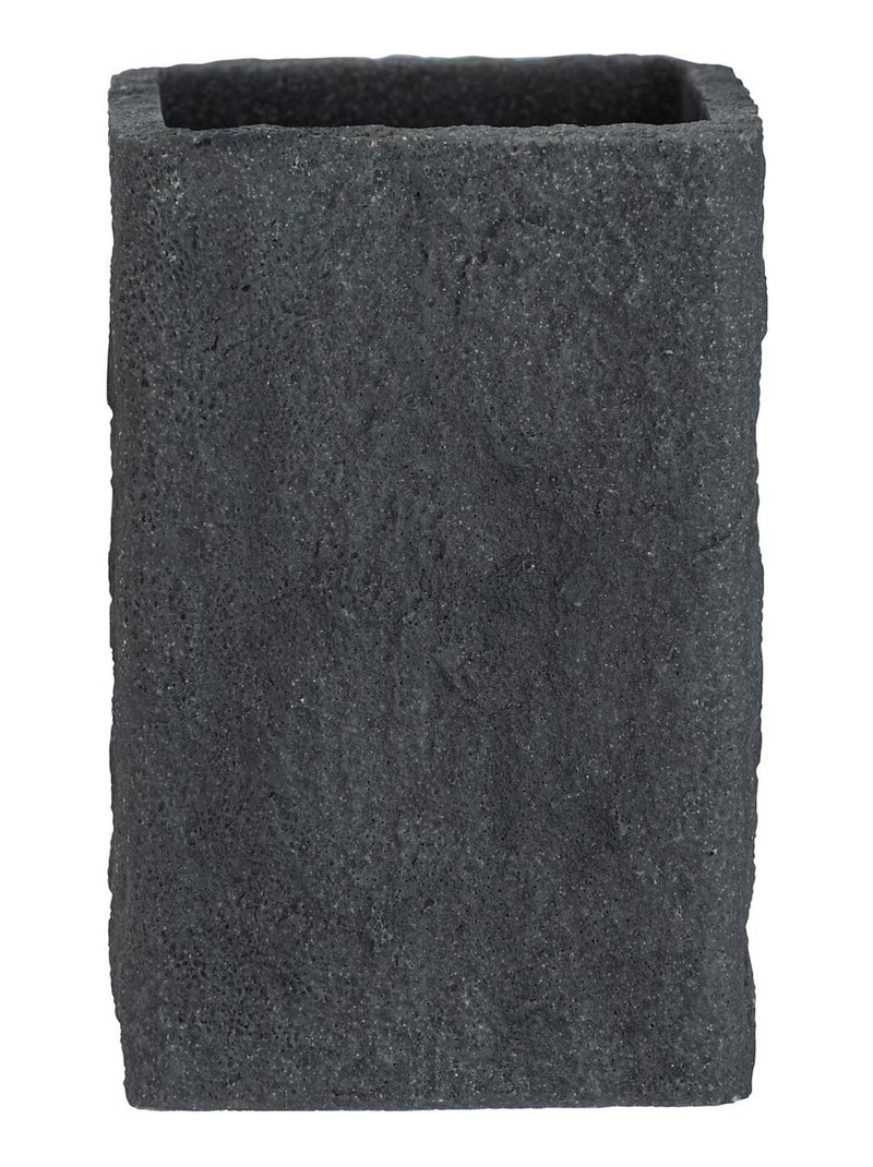 Gobelet de salle de bain design pierre Villata Gris foncé - Kiabi