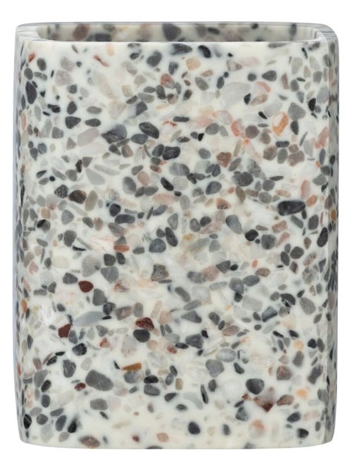 Gobelet de salle de bain design Terrazzo - Kiabi