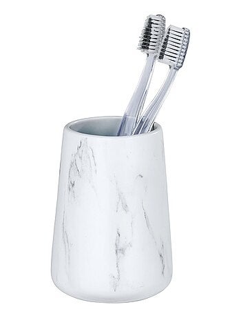 Gobelet de salle de bain effet marbre Adrada