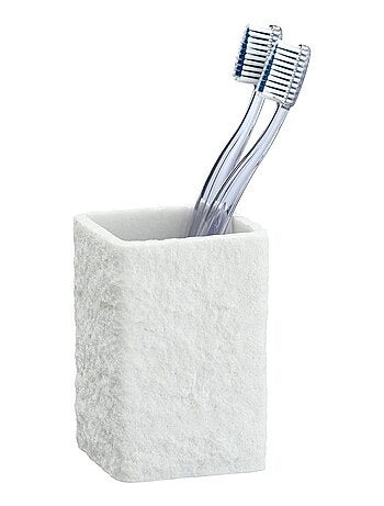 Gobelet de salle de bain effet pierre VILLATA