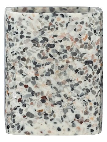 Gobelet de salle de bain effet TERRAZZO