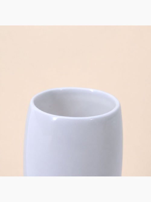 Gobelet en céramique blanche et liège - Kiabi