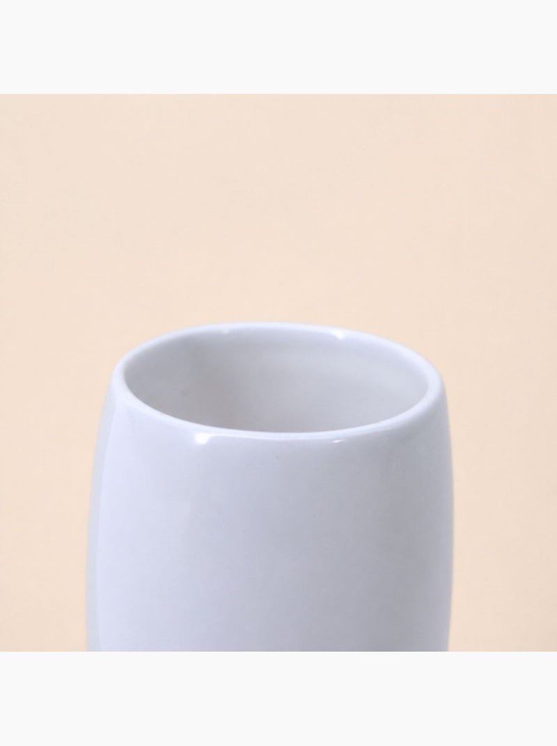 Gobelet en céramique blanche et liège Blanc - Kiabi