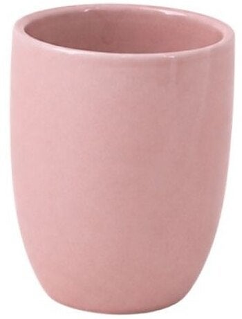 Gobelet en céramique rose effet craquelé
