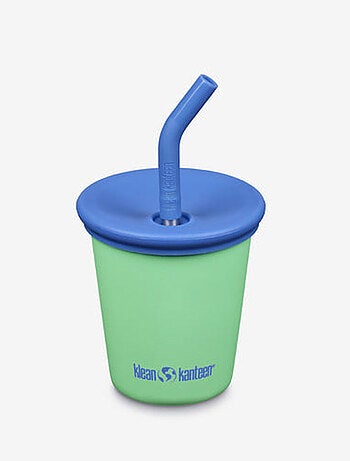 Gobelet en inox 296 ml avec couvercle à paille spring bud
