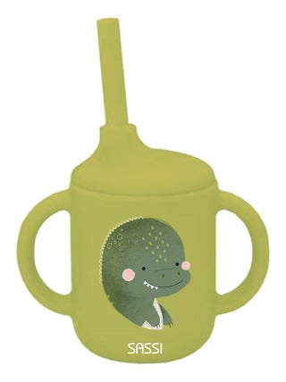 Gobelet en silicone Cracky le dinosaure