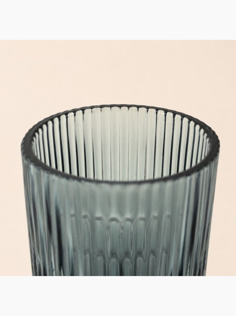Gobelet en verre strié Gris - Kiabi