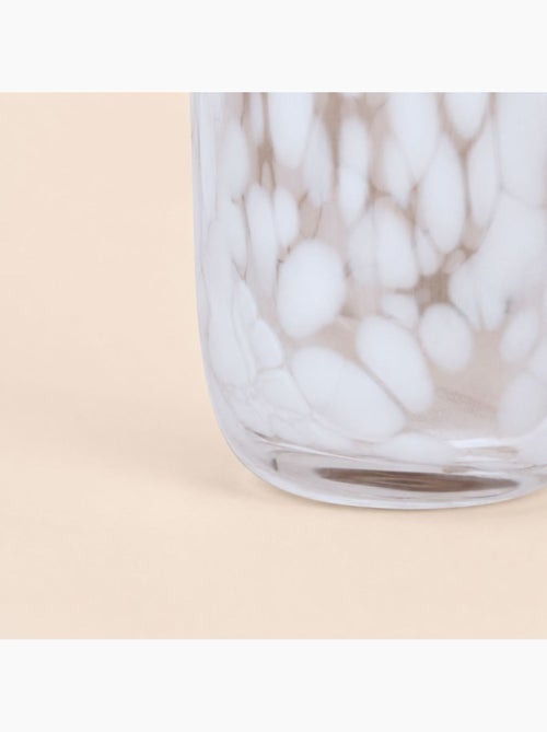 Gobelet en verre tacheté blanc - Kiabi Gobelet en verre tacheté blanc - Kiabi
