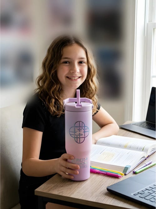 Gobelet huntrix 850 ml avec paille k-pop demon hunters - Kiabi Gobelet huntrix 850 ml avec paille k-pop demon hunters - Kiabi
