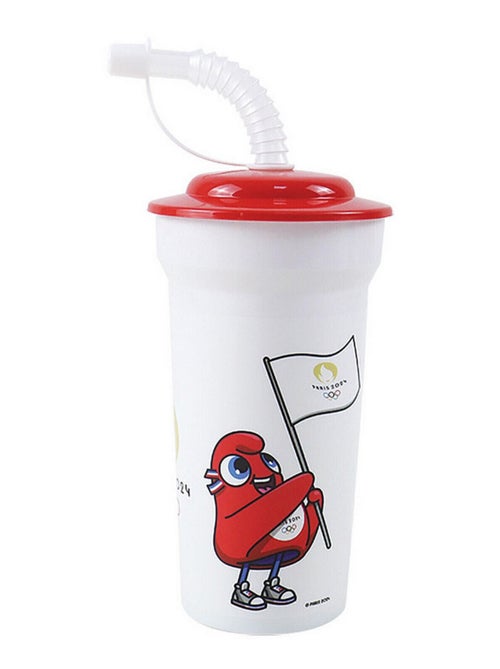 Gobelet Paille Mascotte Jeux Olympiques 2024 - 400 ml - Kiabi