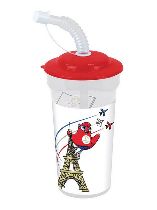 Gobelet Paille Mascotte Jeux Olympiques 2024 - 400 ml - Kiabi
