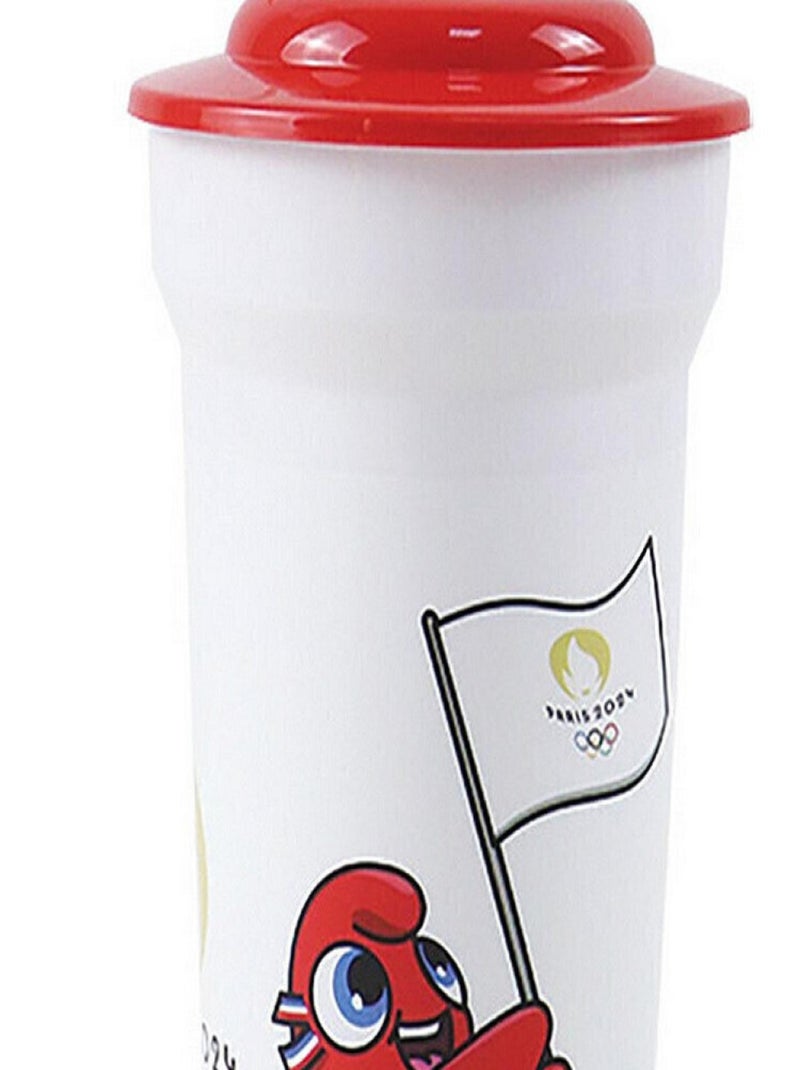 Gobelet Paille Mascotte Jeux Olympiques 2024 - 400 ml Multicolore - Kiabi
