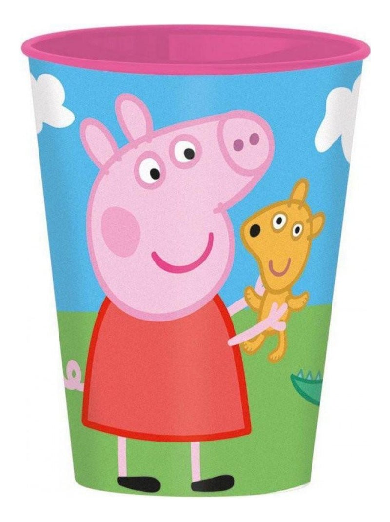 Gobelet Peppa Pig, verre plastique enfant Multicolore - Kiabi