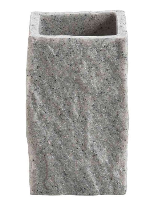 Gobelet porte brosse à dent  - Effet minéral - Kiabi