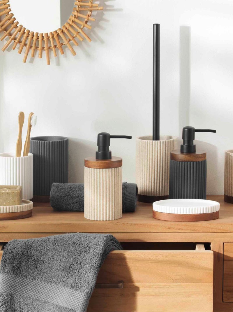 Gobelet salle de bain accacia Beige clair - Kiabi