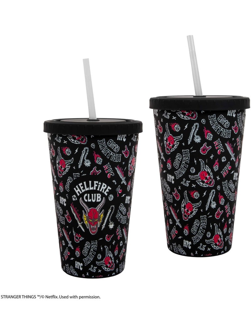 Gobelet tumbler hellfire club - stranger things Noir - Kiabi