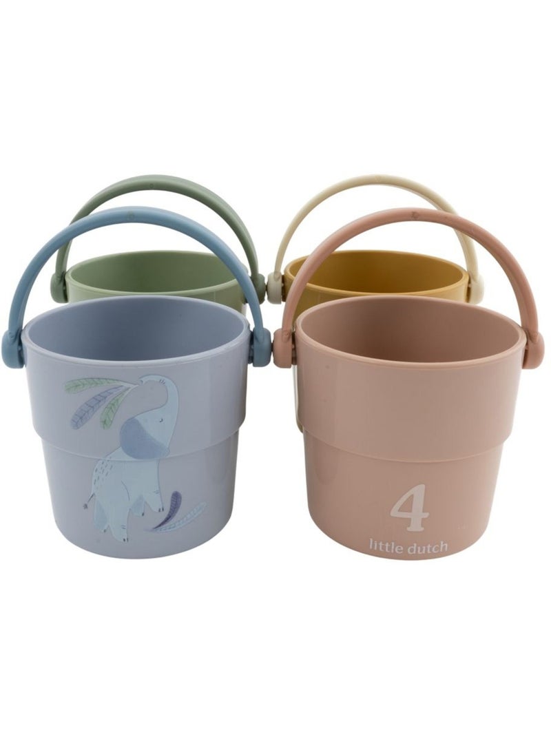 Gobelets de bain safari friends Vert - Kiabi