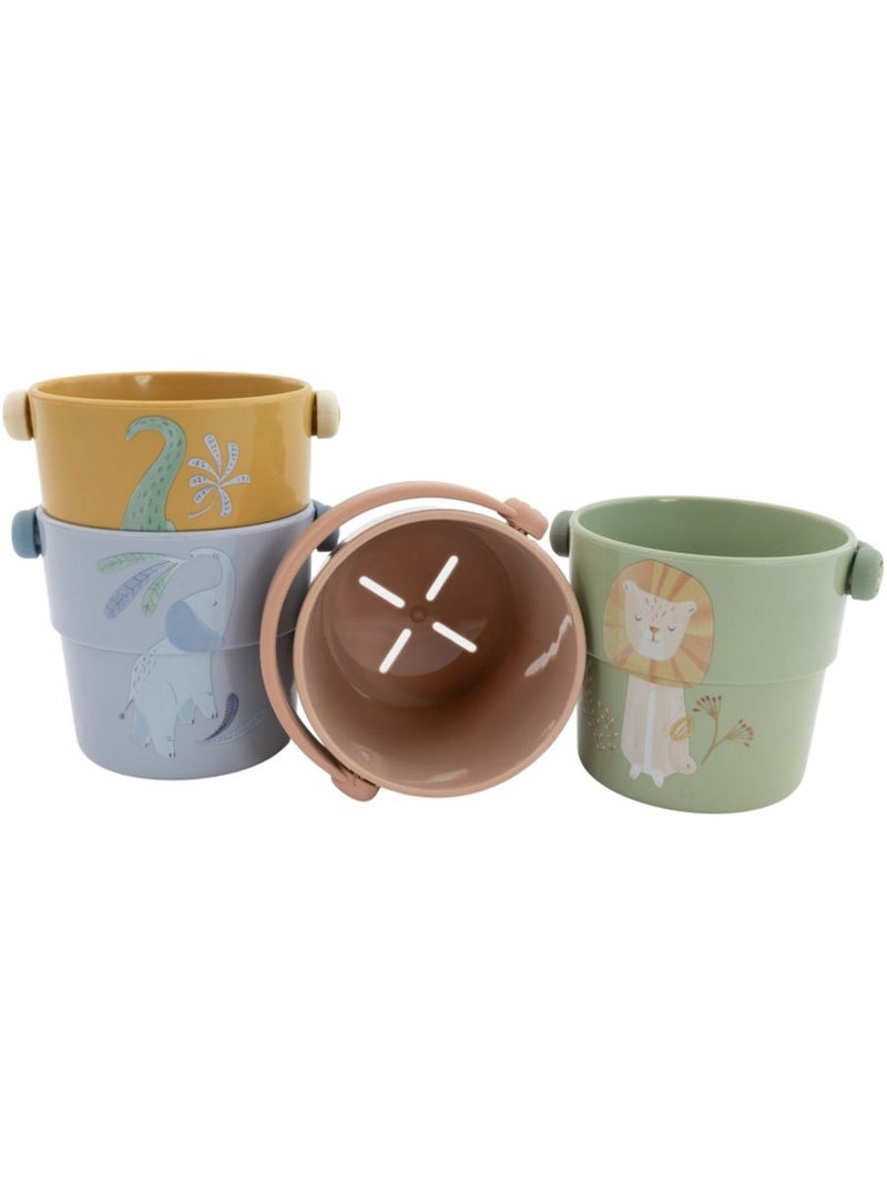 Gobelets de bain safari friends Vert - Kiabi