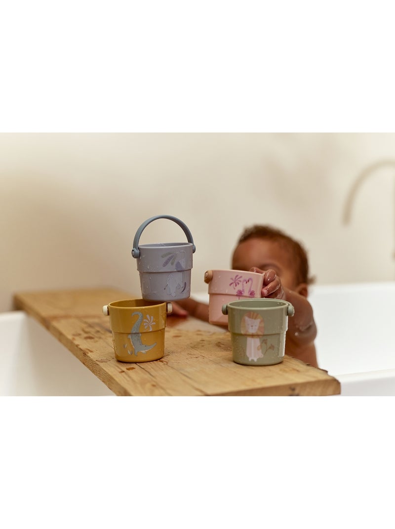 Gobelets de bain safari friends Vert - Kiabi